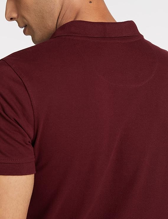Xauva Fashion Premium Polo Maroon Collar T-Shirt