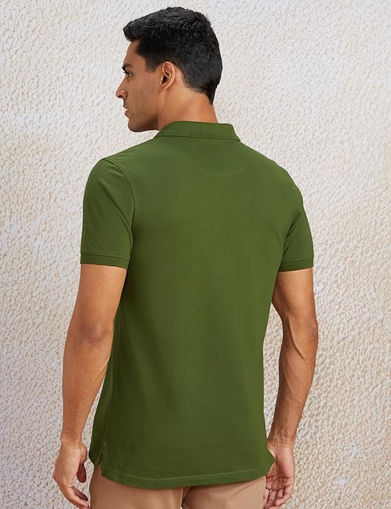 Xauva Fashion Premium Polo Green Forest Collar T-Shirt
