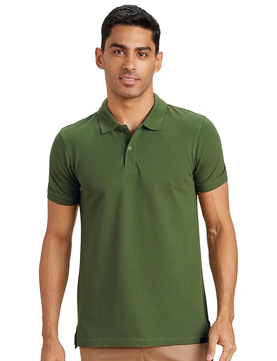 Xauva Fashion Premium Polo Green Forest Collar T-Shirt