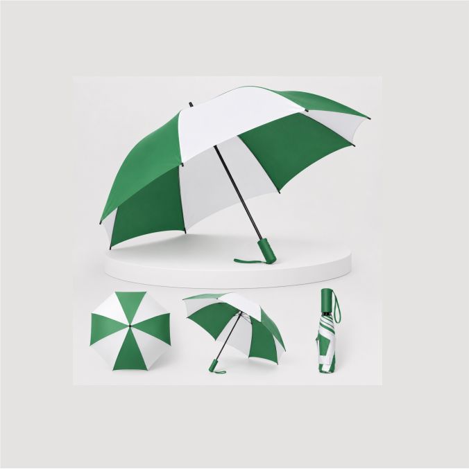 XAUVA White and Blue Promotional Hand Umbrella | Manual