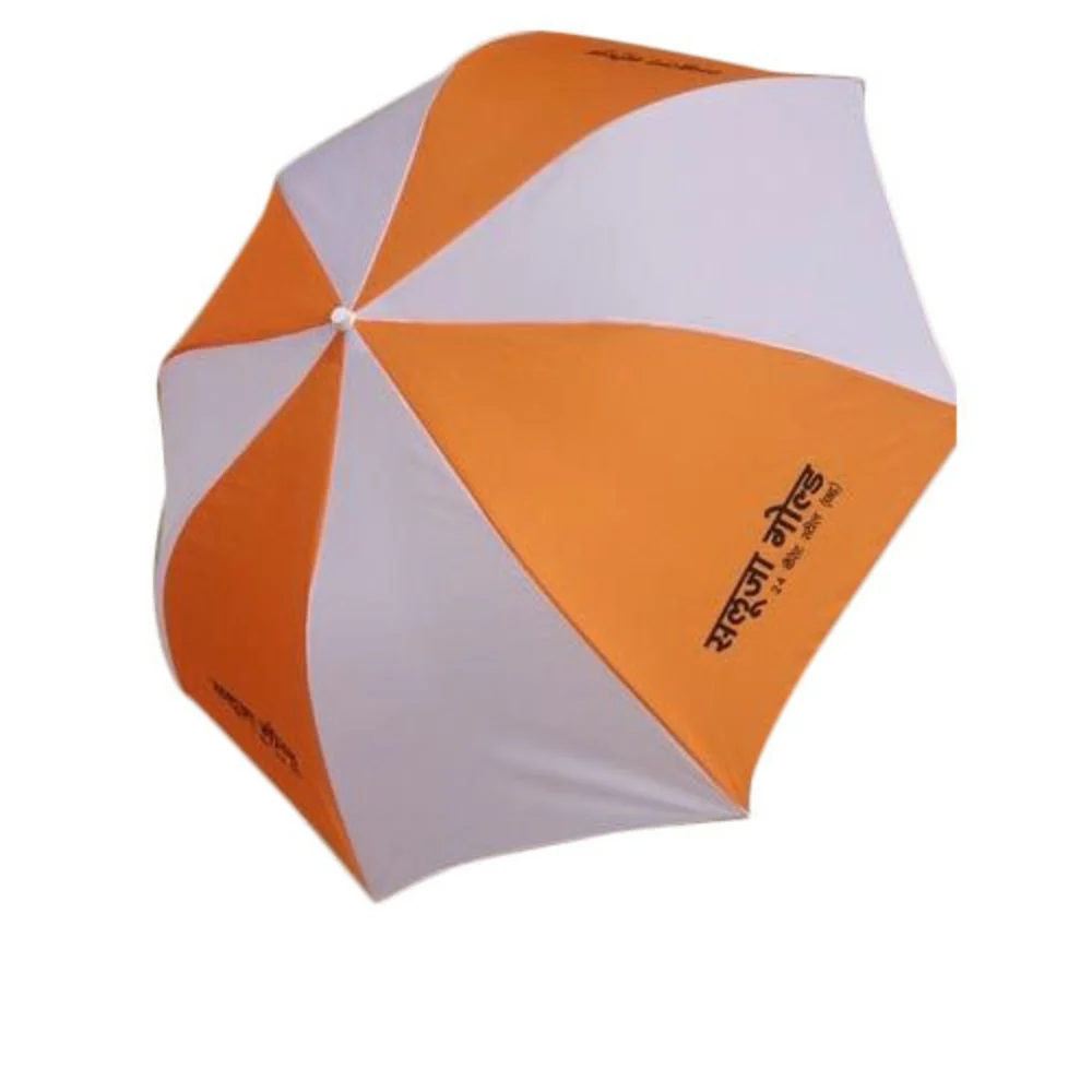 XAUVA White and Blue Promotional Hand Umbrella | Manual