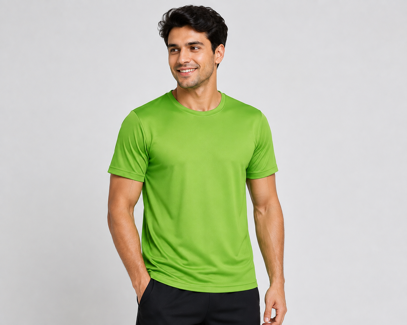Xauva Fashion White Polyester Round Neck Promotional T-Shirt | 140 GSM